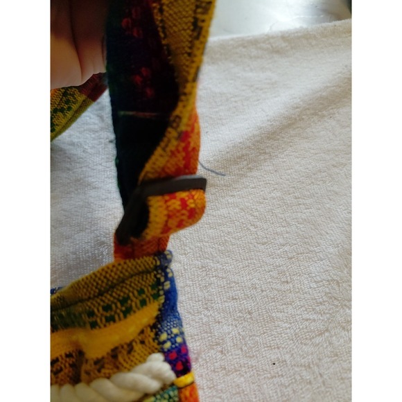 Mexican multicolored crossbody bag embroidered Doll Adjustable Robe Souvenirs - Picture 6 of 11